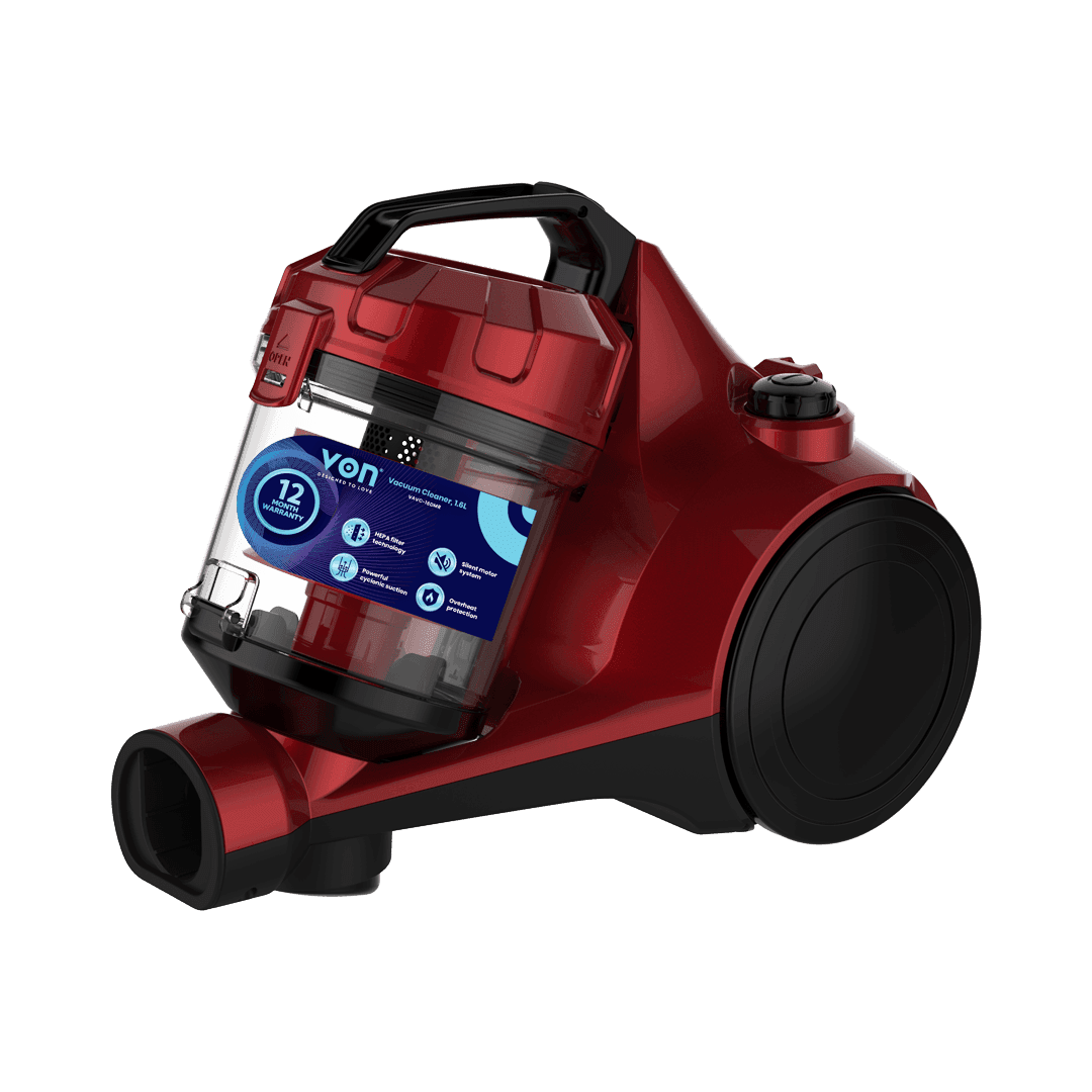 VON VAVC-16DMR Dry Bagless Vacuum Cleaner, 1.6L