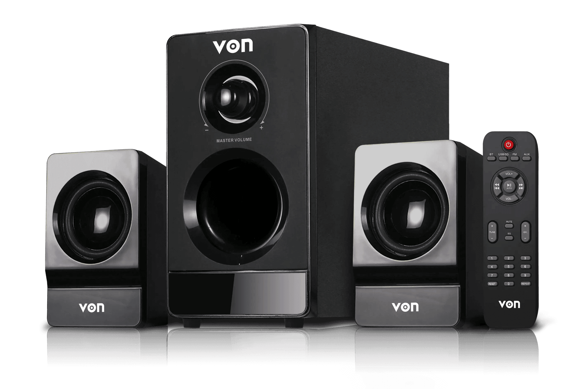 VON 2.1CH VSW0202BEK Subwoofer 20W RMS, Bluetooth