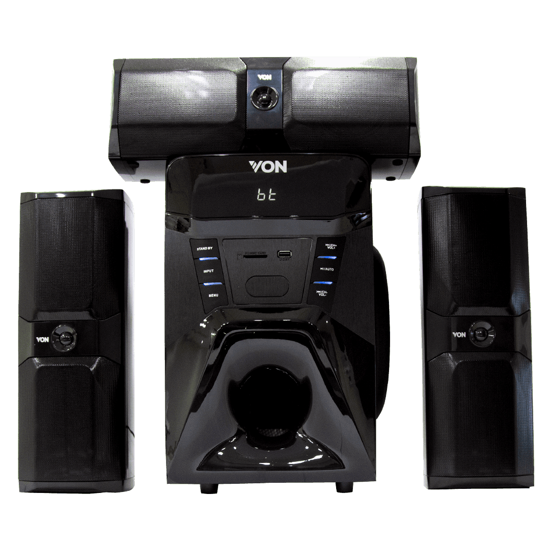 VON 3.1CH VES1663ES Subwoofer 166W RMS, Bluetooth