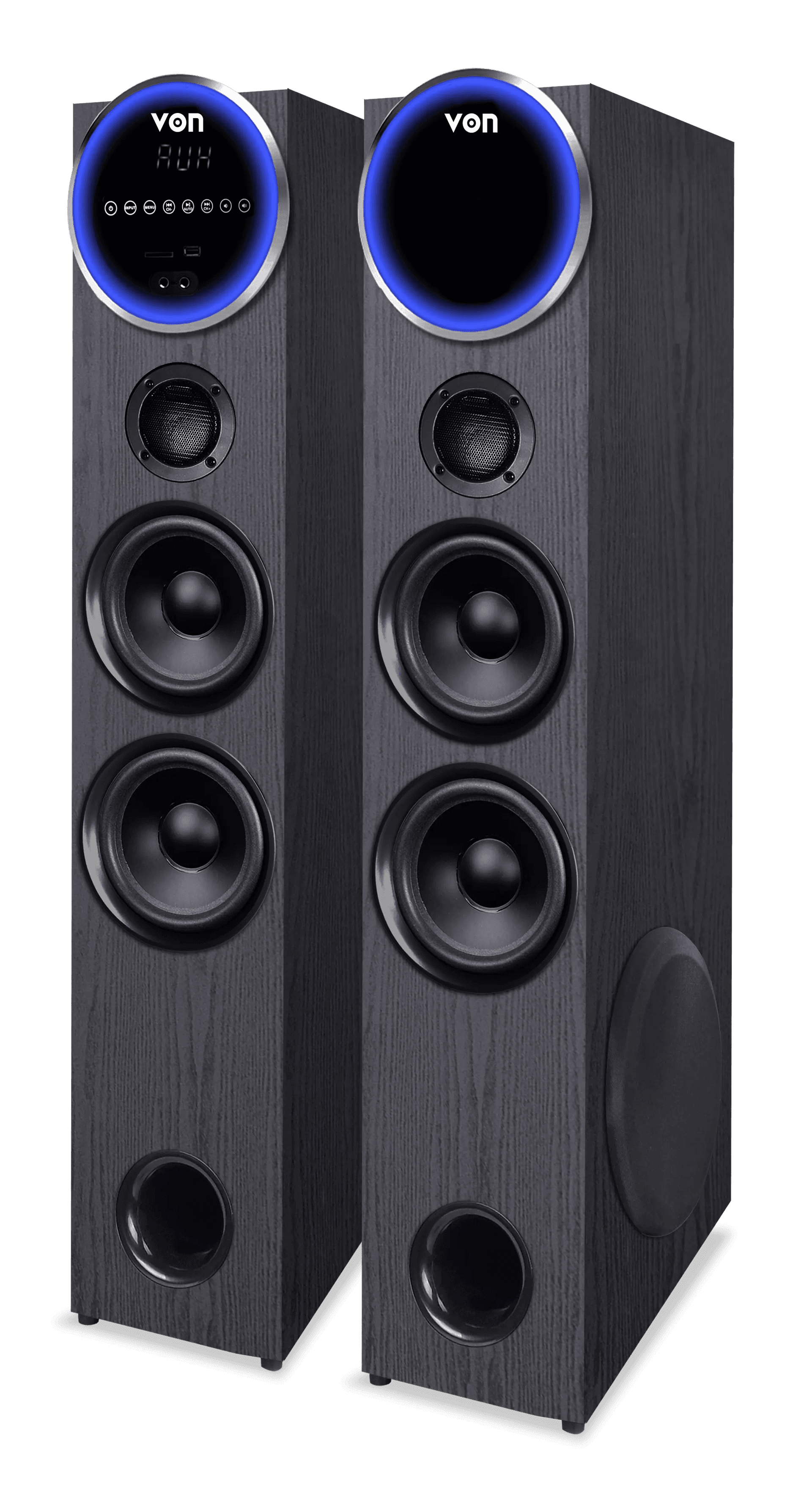 VON 2.0CH VAS3002BEK Active Speaker  300W RMS