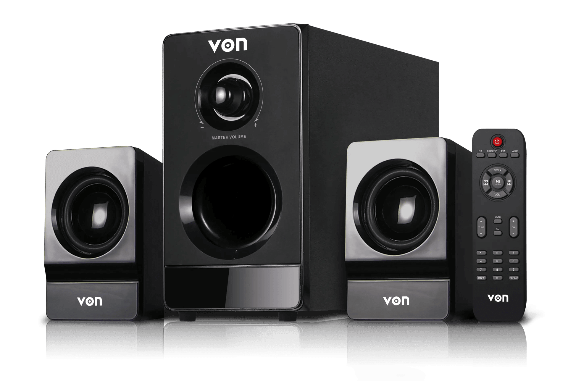 VON 2.1CH VSW0202BEK Subwoofer 20W RMS, Bluetooth