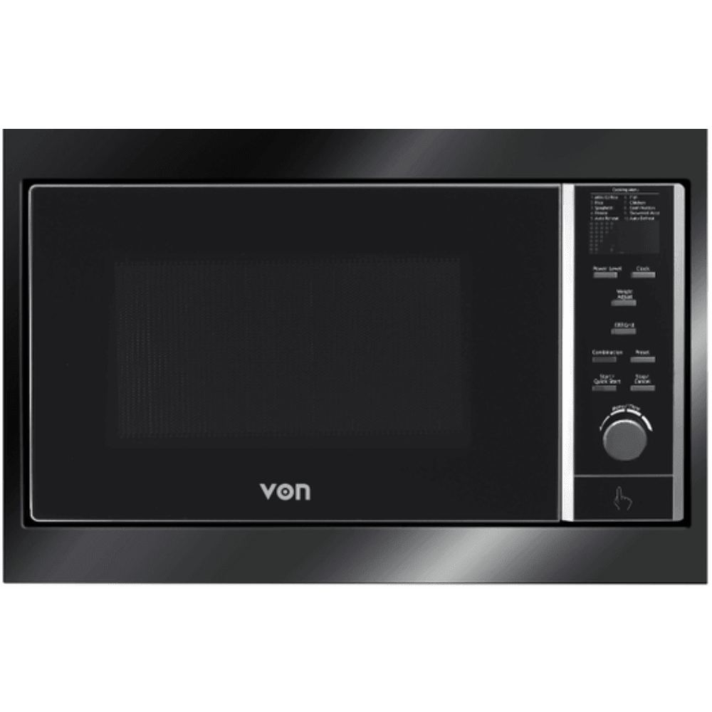 VON VBMG301DGK Built-In Microwave Oven - 30L, Black