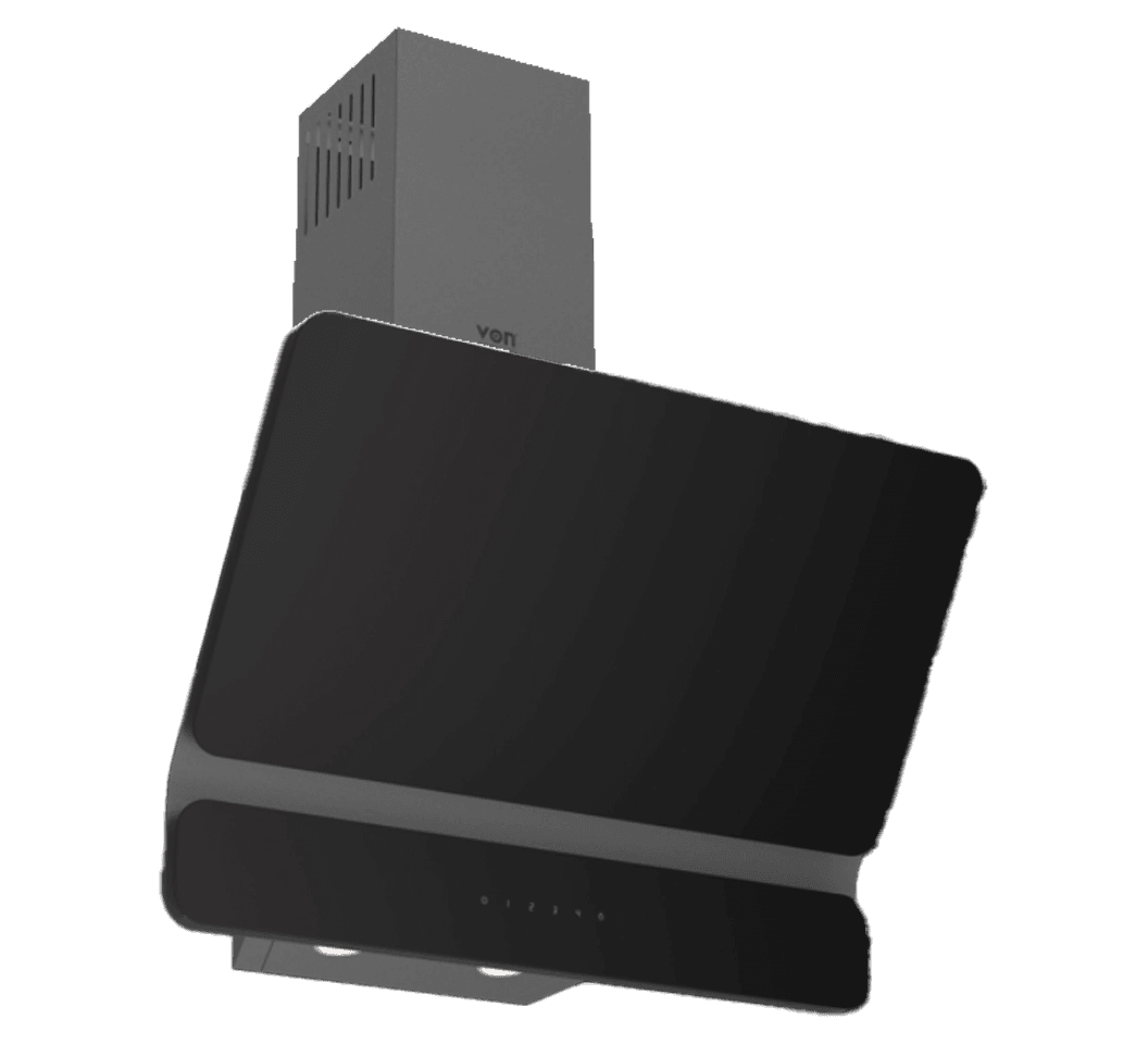 Von VBDI641DFK Built-in Inclined Hood, 60cm - Black