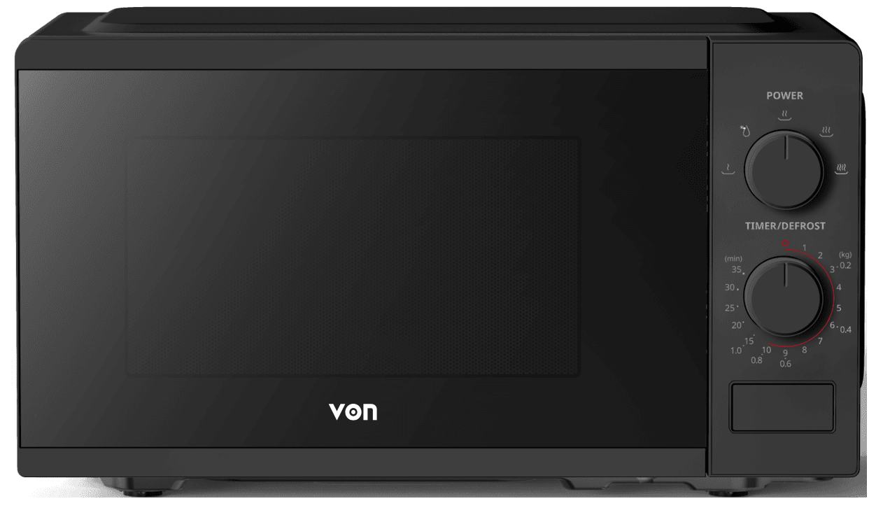 VON VMS-206MMK Solo Microwave Oven - 20L Black