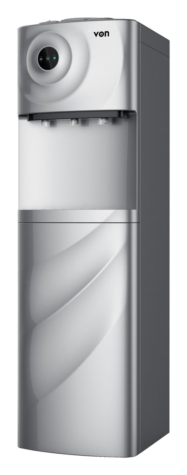 VON VDTE-362CAS Electric Cooling Water Dispenser, Storage Cabinet - Silver