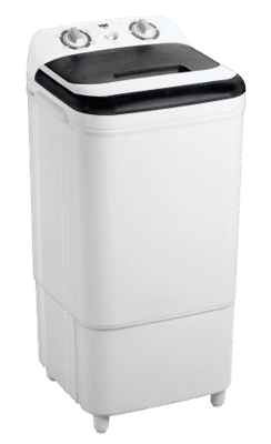 VON VWM-096SLK 9KG Semi-Automatic Single Tub Washing Machine - Black