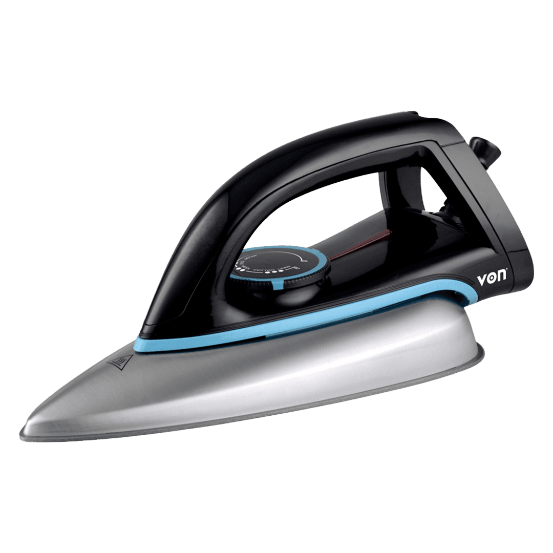 VON VSID12BSK Dry Iron - Nonstick Teflon Soleplate, 1000W
