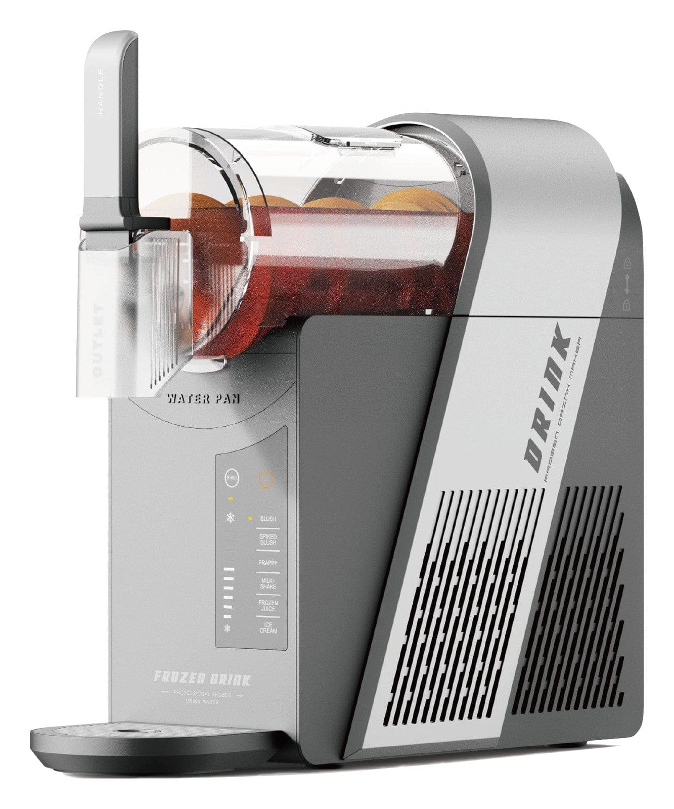 VON V4N1-15106TAY 4-in-1 Slushie, Milkshake, Ice Cream & Frappe Maker, 1.5L - Silver
