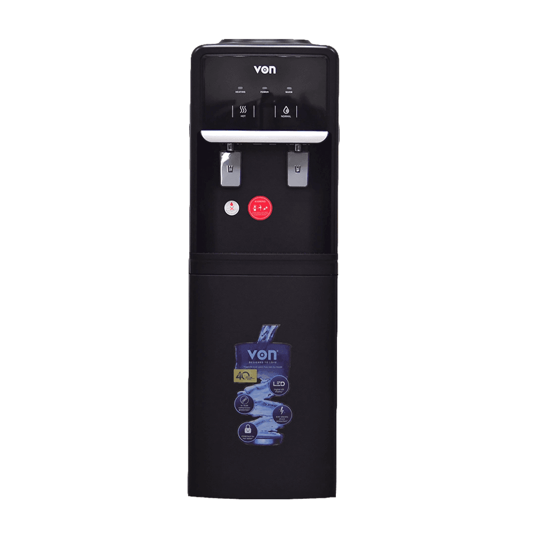 VON VDN-212CLK Hot and Normal Storage Cabinet Water Dispenser