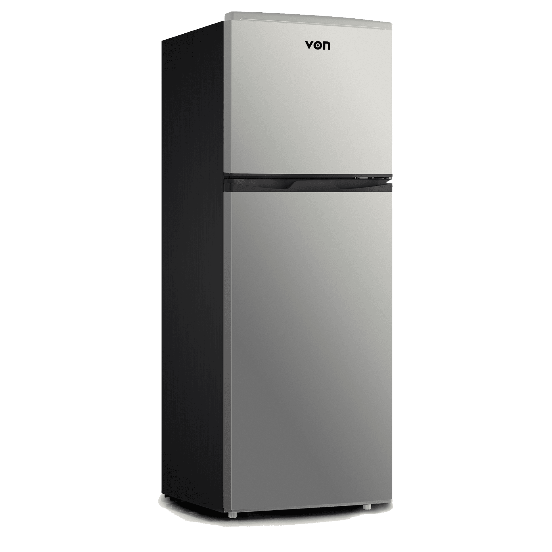 VON VART-19DHS Double Door Fridge, Top Mount Freezer- 136L