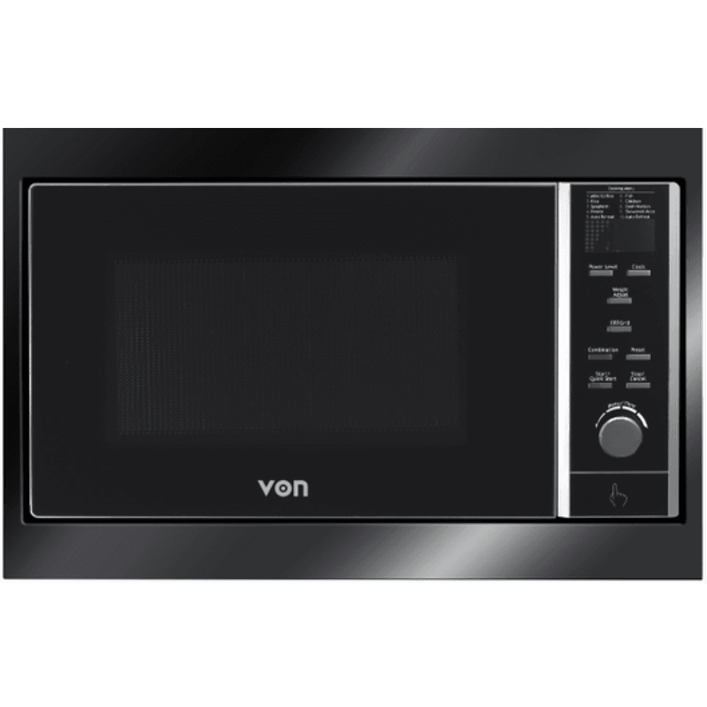VON VBMG301DGK Built-In Microwave Oven - 30L, Black