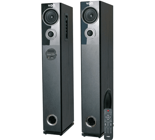 VON 2.0CH VEA2402ET Active Speaker Tall boy Subwoofer 240W RMS