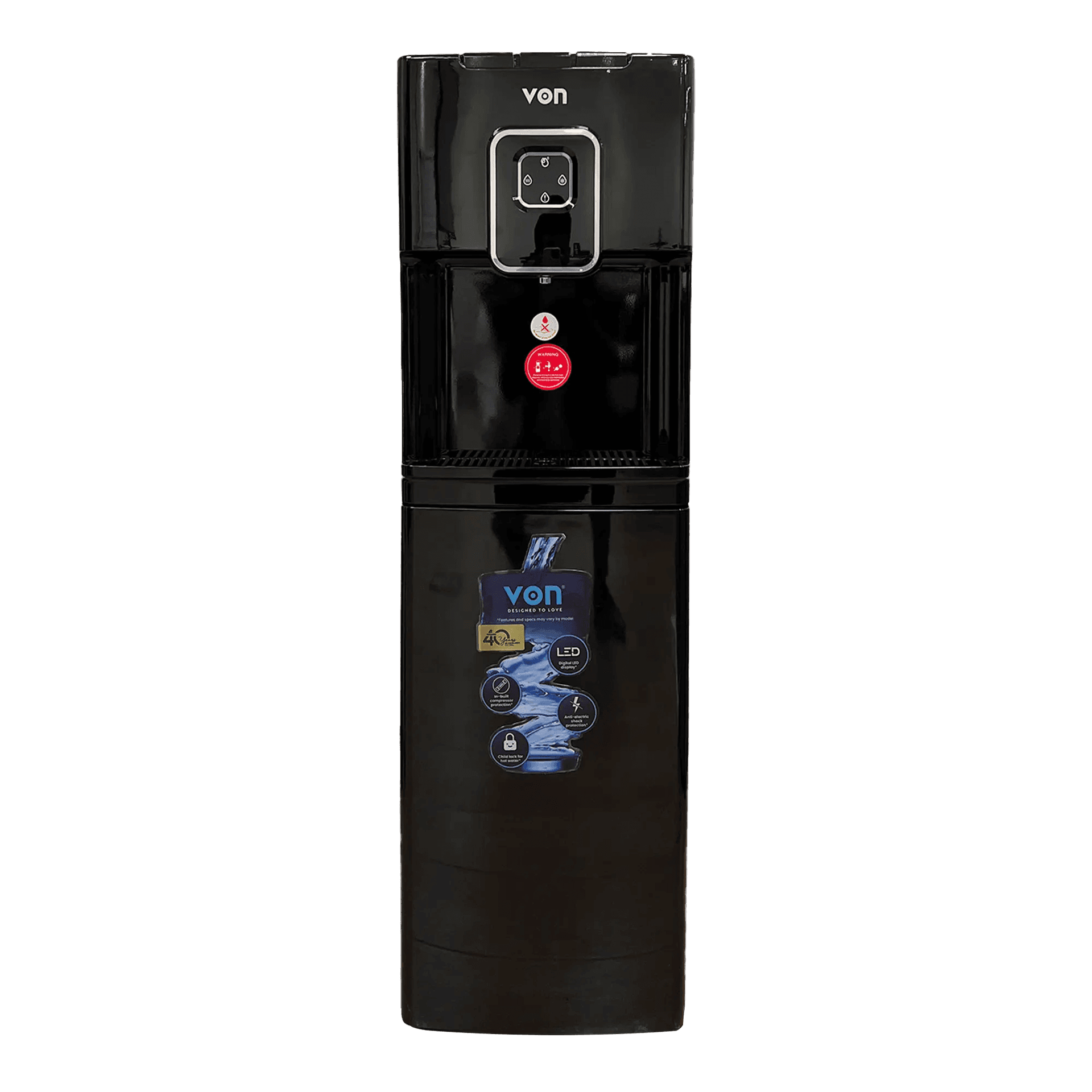 VON VDC-301CLK Compressor Cooling Bottom Loading Water Dispenser