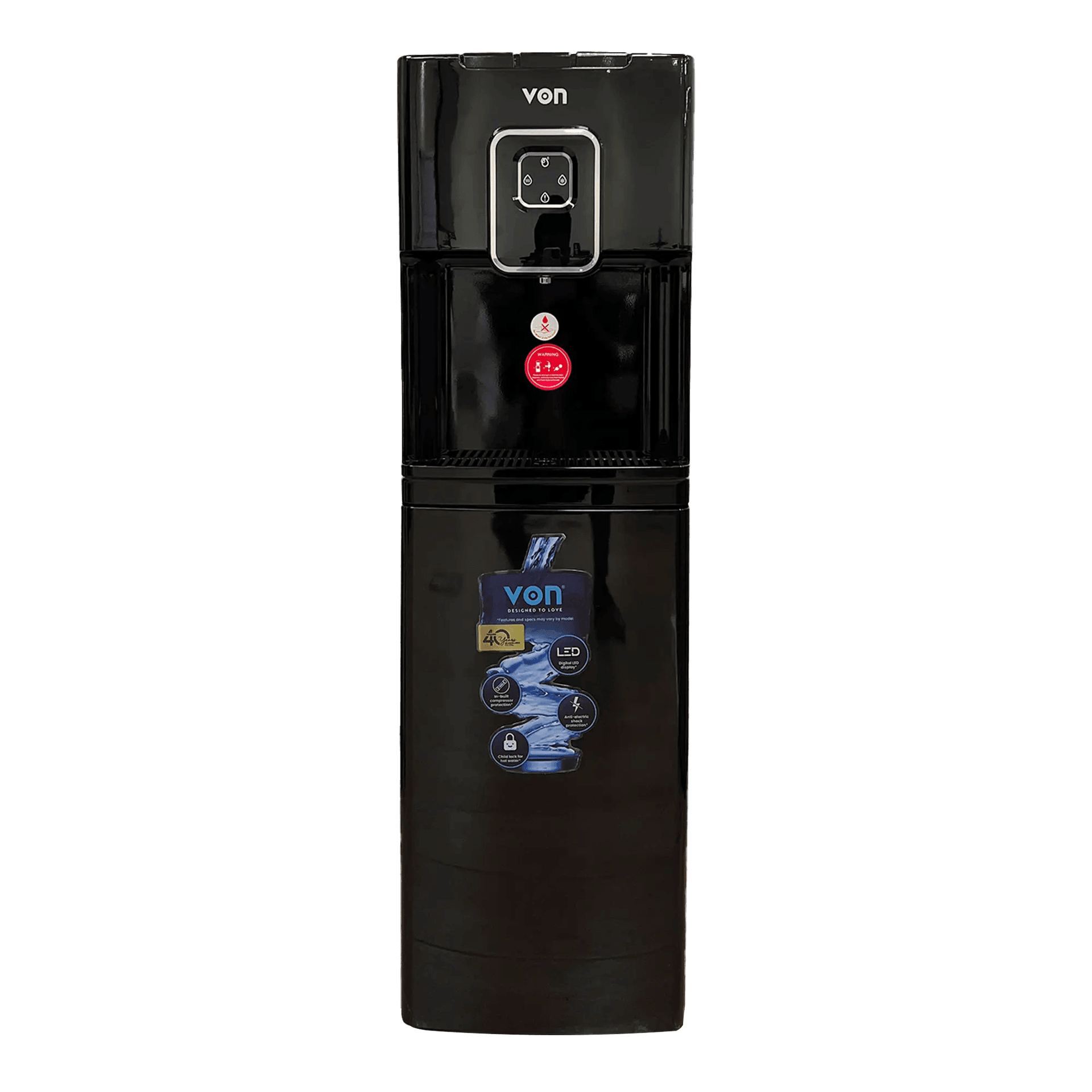 VON VDC-301CLK Compressor Cooling Bottom Loading Water Dispenser