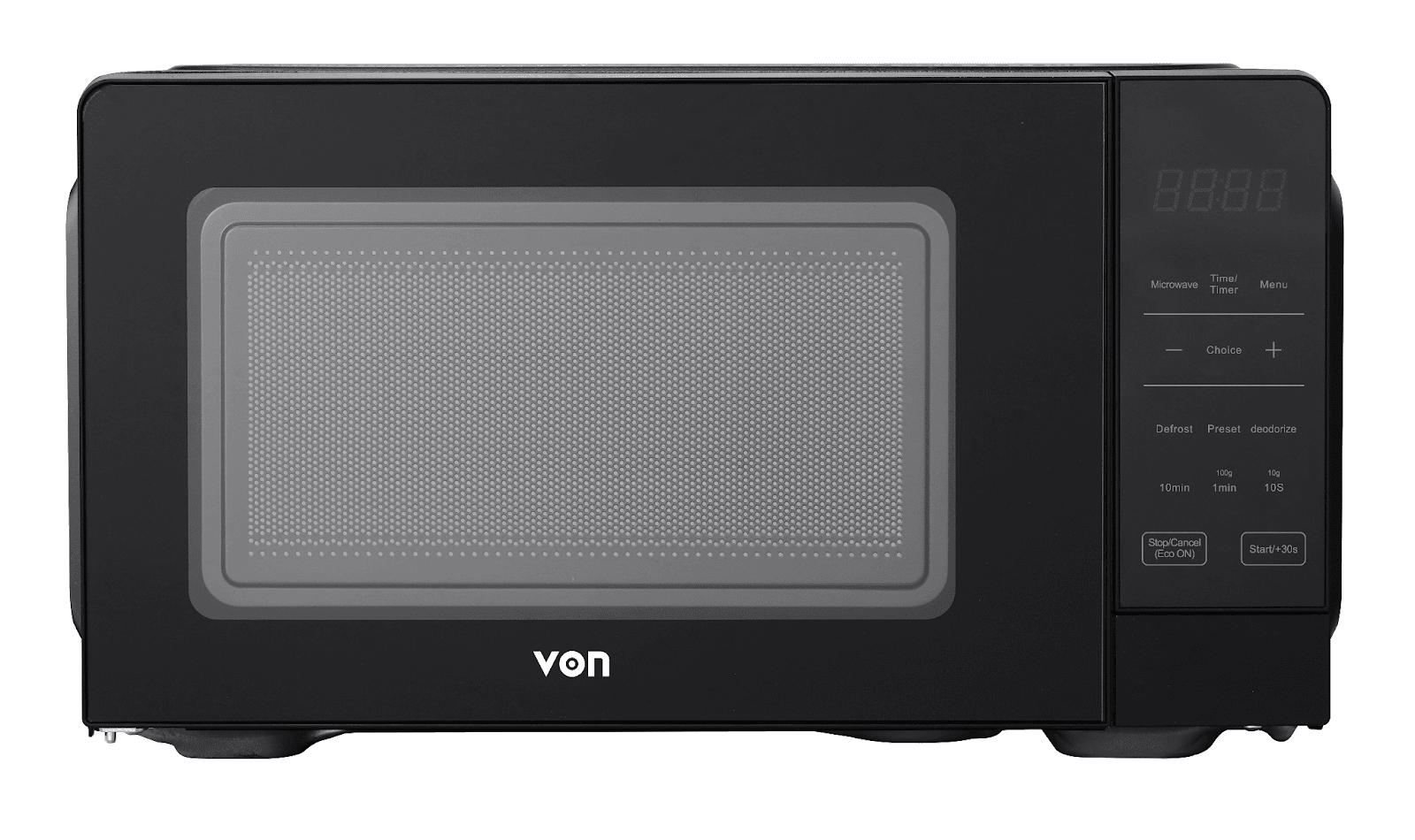 VON VMS-206DGK Digital Solo Microwave Oven - 20L Sand Black