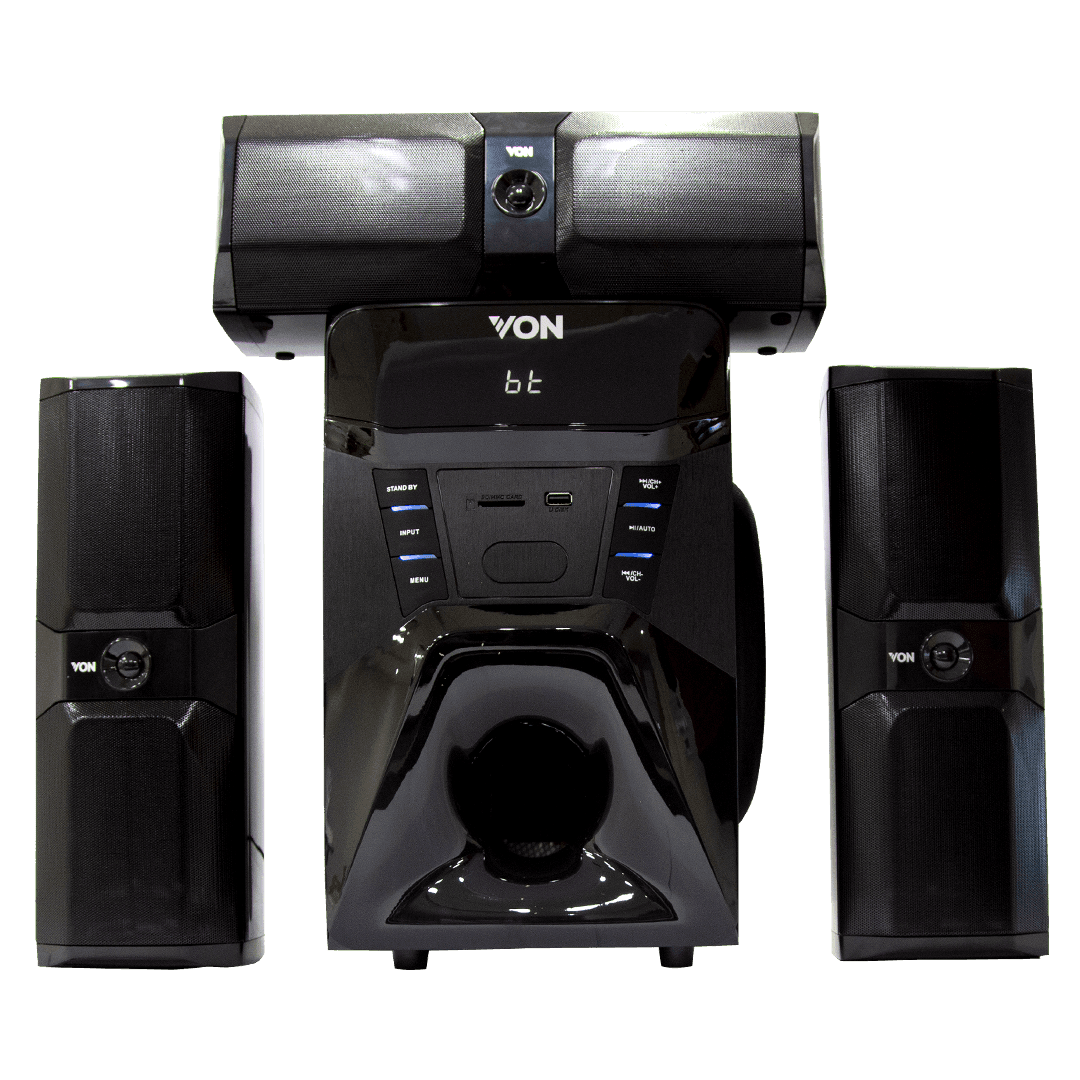 VON 3.1CH VES1663ES Subwoofer 166W RMS, Bluetooth