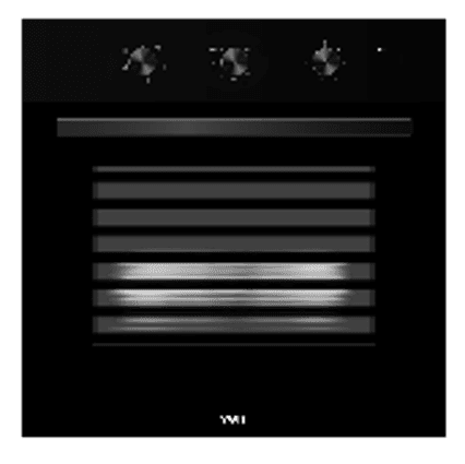 VON Built-in Oven VBOM-6566FMK 65L Mechanical 6 Functions — Black