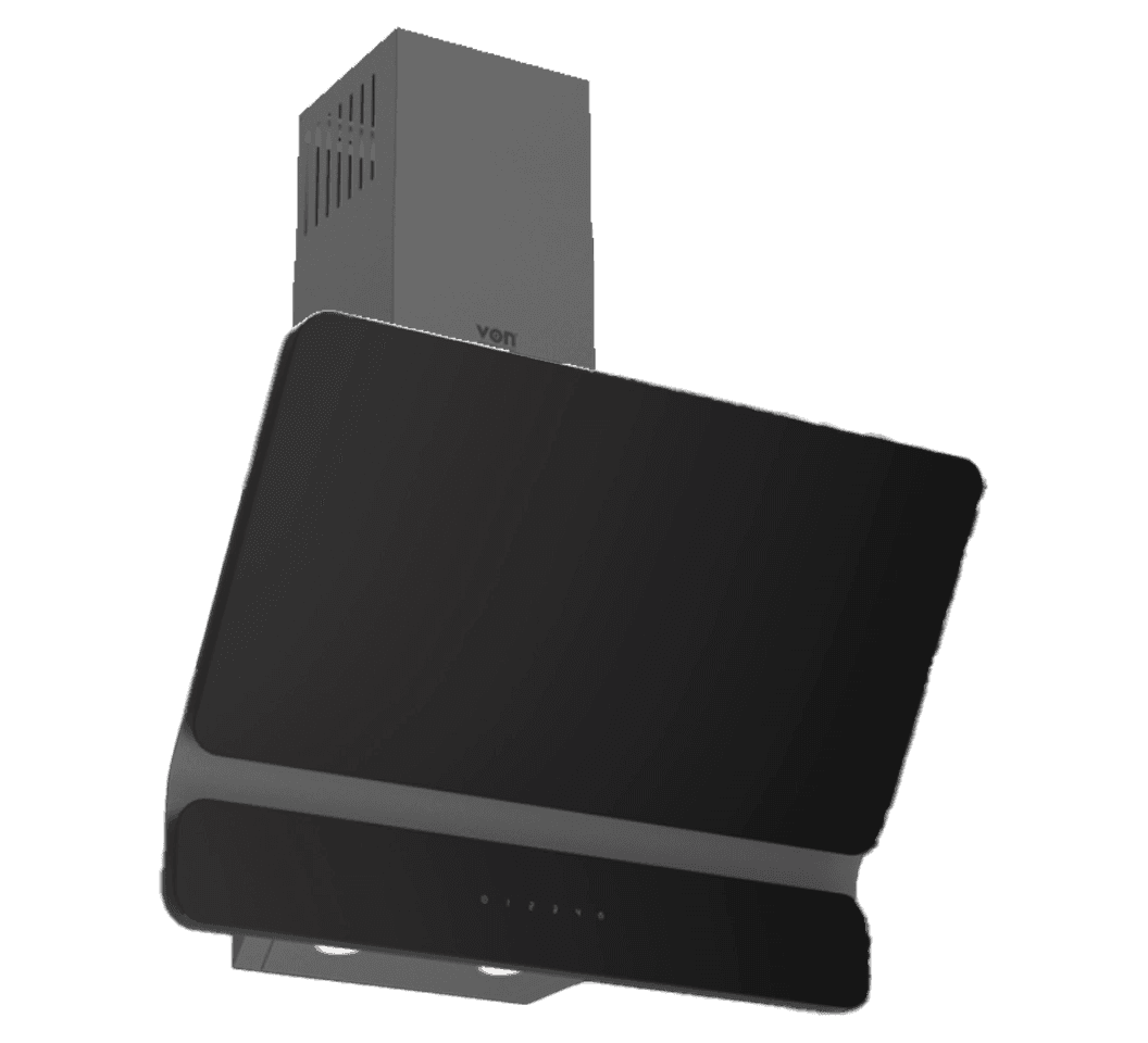 Von VBDI641DFK Built-in Inclined Hood, 60cm - Black