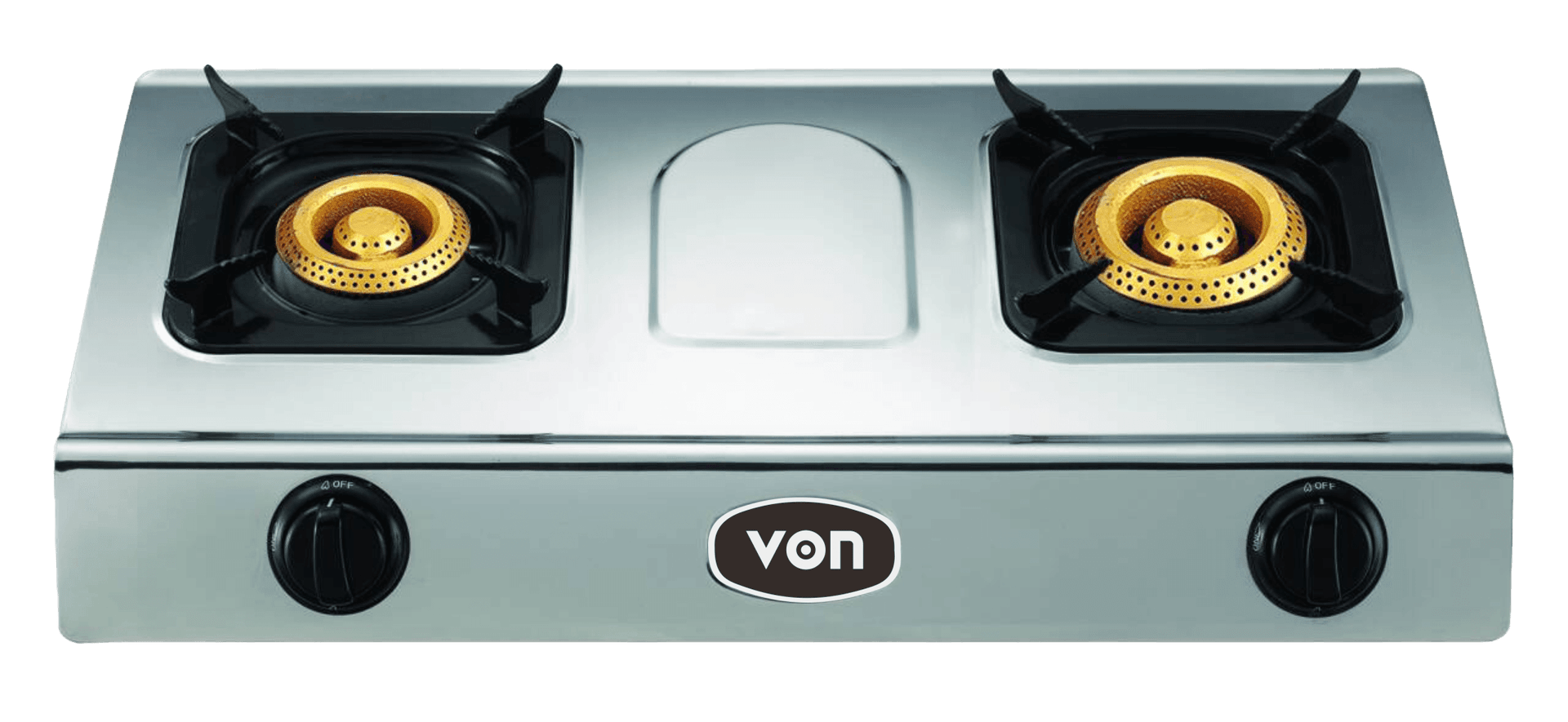 VON VCT-220DBCX Cooker 2Gas Direct Fire Dual Burners