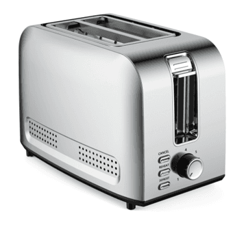VON VBT208CDX 2 Slice Toaster 800W - Stainless Steel
