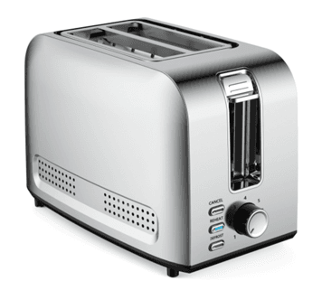 VON VBT208CDX 2 Slice Toaster 800W - Stainless Steel