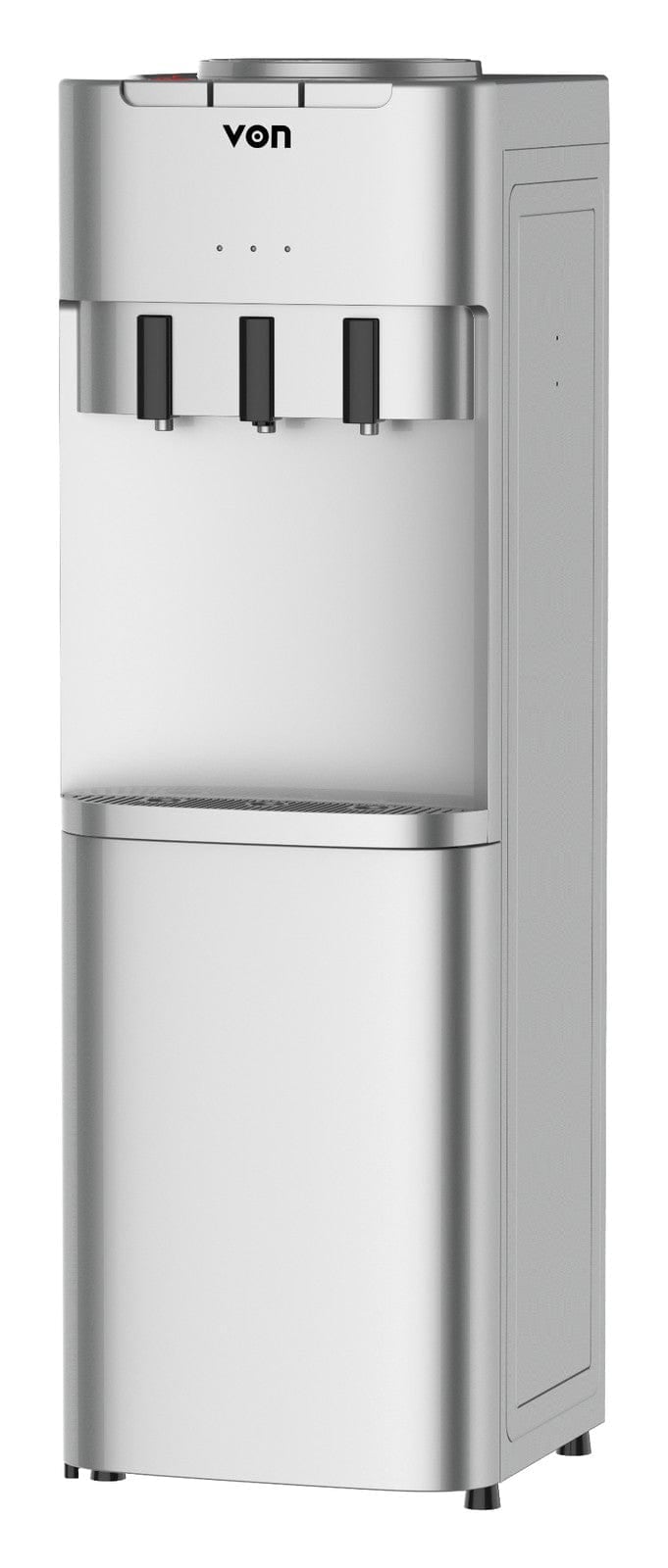 VON VDTE-363CAS Electric Cooling Water Dispenser, Storage Cabinet - Silver