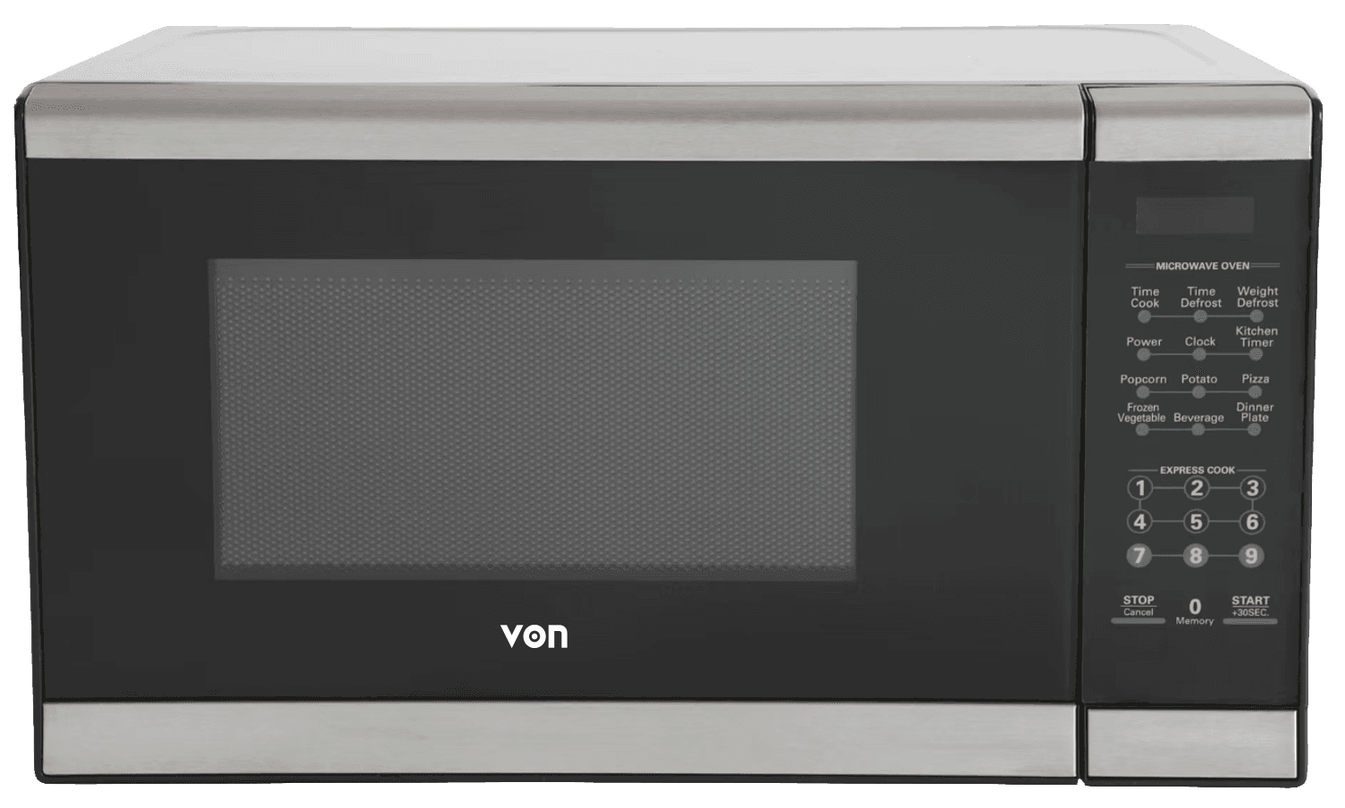 VON VMG-206DMK Digital Grill Microwave Oven - 20L Black
