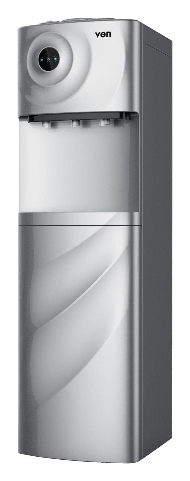 VON VDTE-362CAS Electric Cooling Water Dispenser, Storage Cabinet - Silver