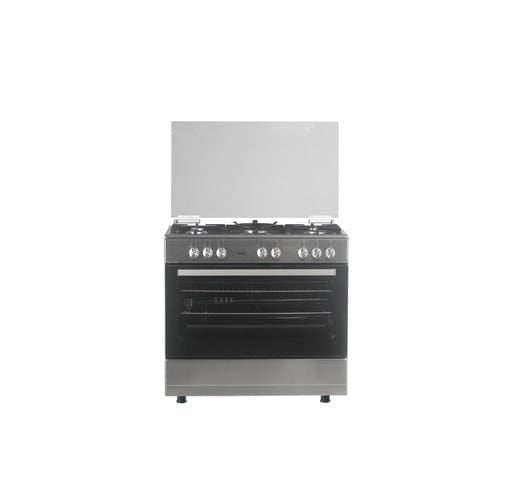 VON VCF965071FSX Freestanding Cooker – 5 Gas Burners, Cast Iron Enamel Pan Support, Flame Failure Device