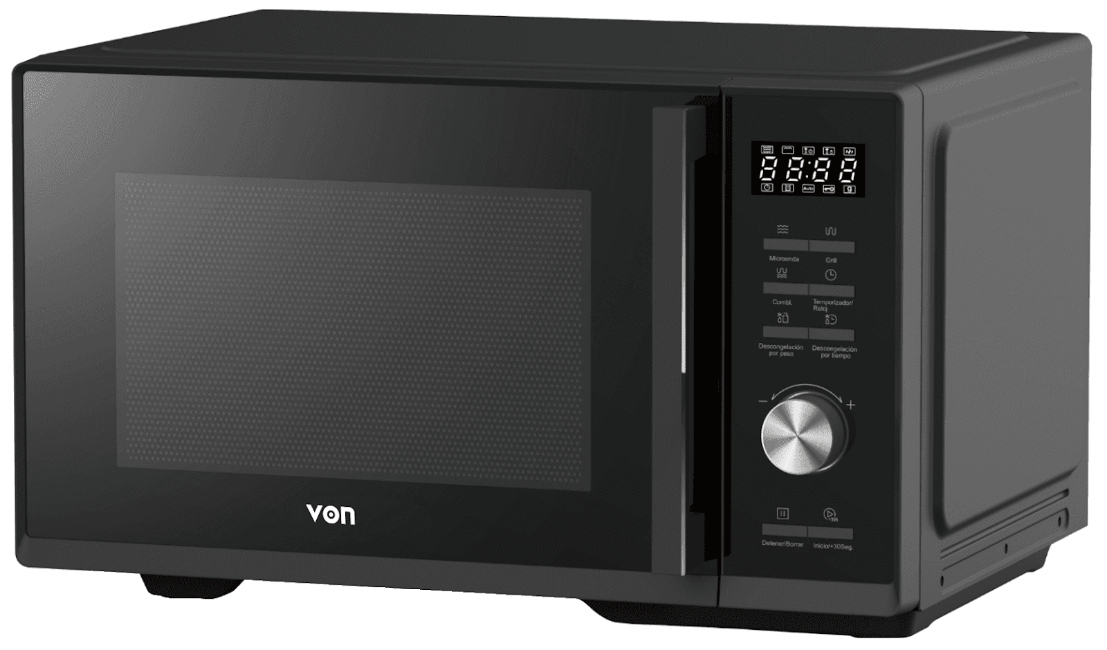 VON VMG-306DMKM Digital Grill Microwave Oven - 30L Black Mirror