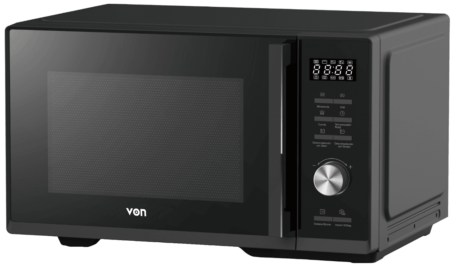 VON VMG-306DMKM Digital Grill Microwave Oven - 30L Black Mirror